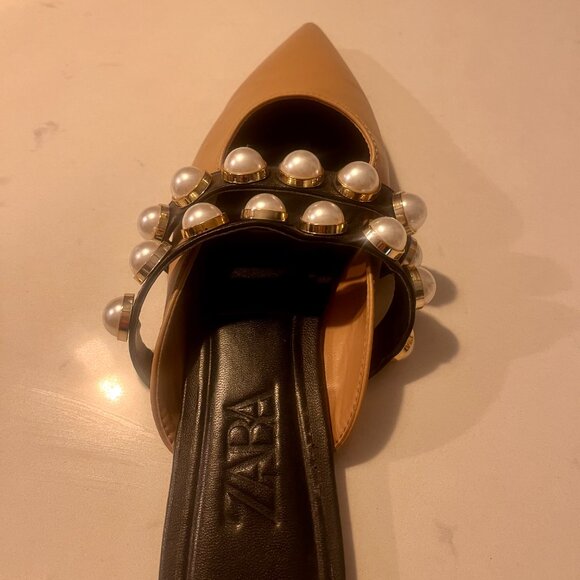 Zara mules faux pearls 8 - Picture 3 of 7